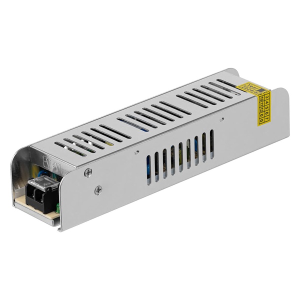 Блок питания TDM 100W 24V IP20 для светодиодных лент и модулей, узкий металлический корпус