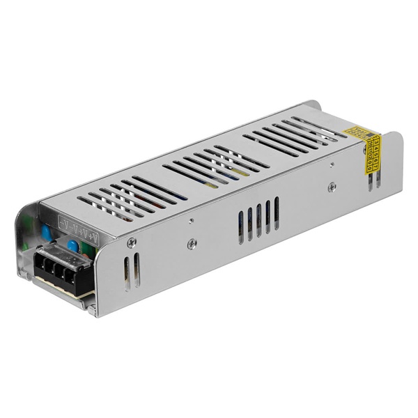 Блок питания TDM 250W 24V IP20 для светодиодных лент и модулей, узкий металлический корпус
