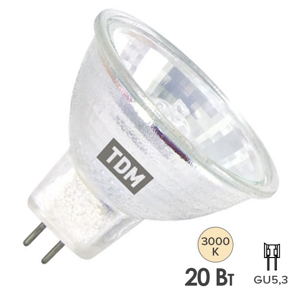 Лампа галогенная TDM с отражателем MR16 (JCDR) 20W 230V GU5.3