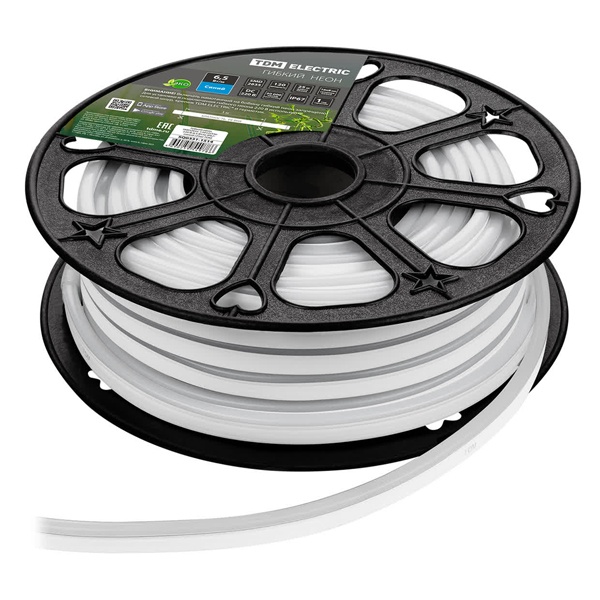 Гибкий неон TDM SMD2835 120 LED/m 6,5 W/m синий 220V IP67 (25м)