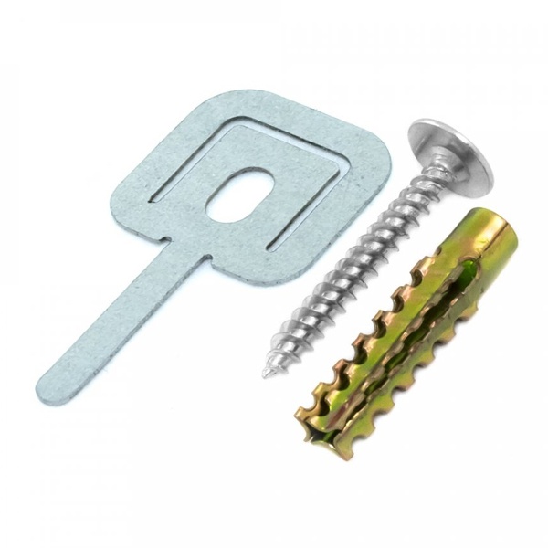 Комплекты для крепления ОКЛ Промрукав с использованием самореза, дюбеля и хомута FR ПР-25 [100 шт]