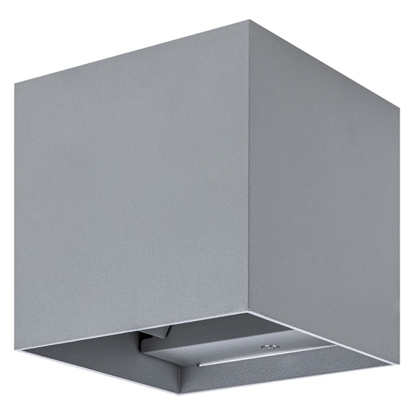 Светильник светодиодный уличный настенный Кватро 2x3W 4000K H100mm алюминий/серый вверх/вниз IP65