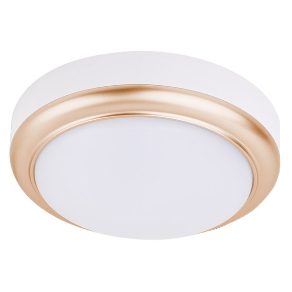 Светильник накладной TDM LED ДПО Антарес 8Вт 6500K круг 140х58 мм матовое золото IP54