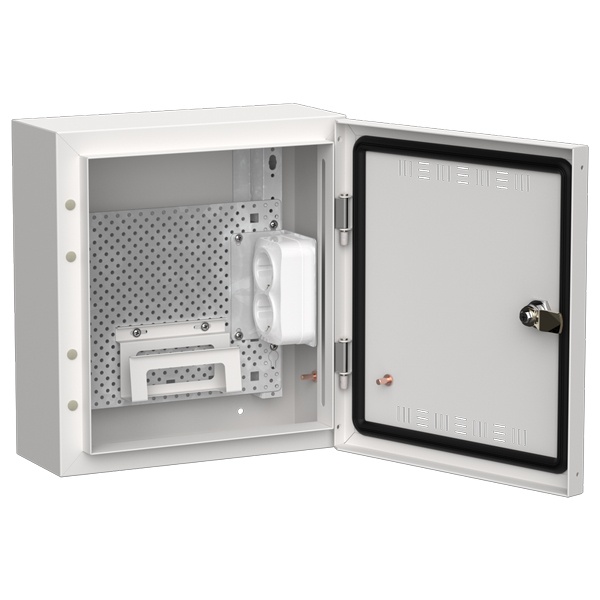 Щит мультимедийный накладной ИЭК TITAN 5 ЩРн-12 (1х12) 335х310х140мм IP30 белый