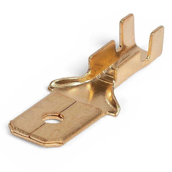 Разъем плоский КВТ неизолированный (папа) РП-П 2.5-(6.3) 0,75-2,5 мм2