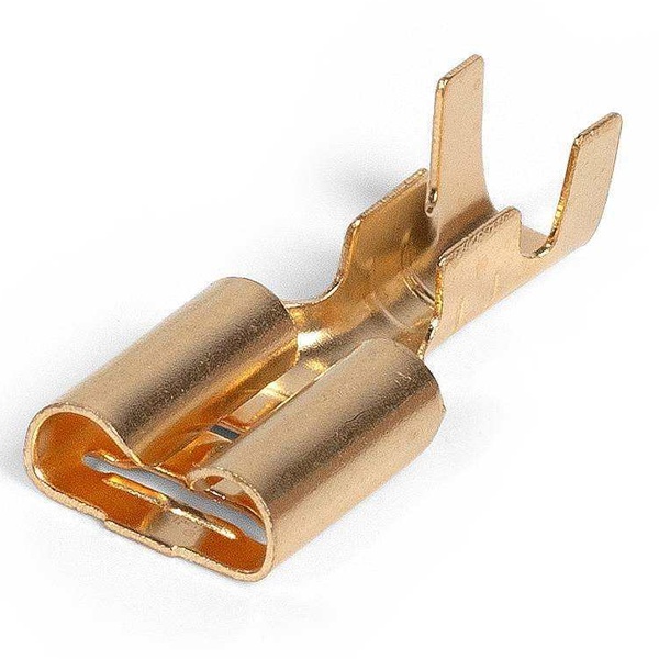 Разъем плоский КВТ неизолированный (мама) РП-М 2.5–(6.3) под двойной обжим 0,75-2,5 мм2