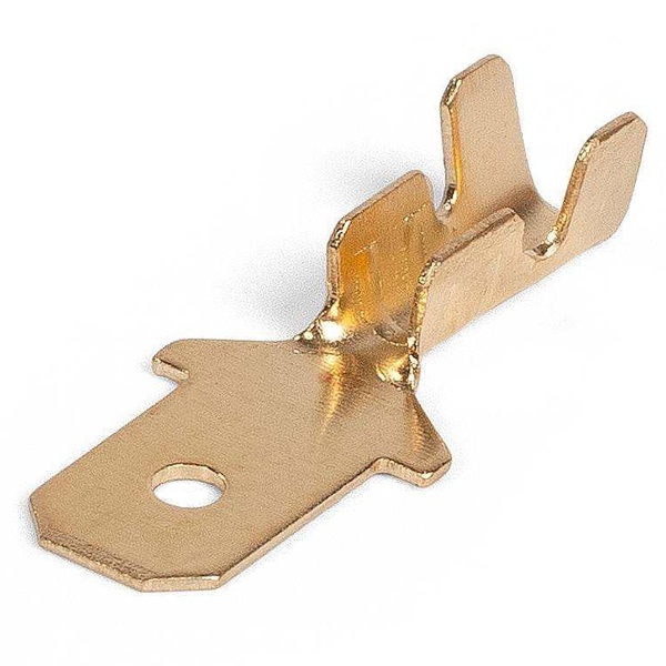 Разъем плоский КВТ неизолированный (папа) РП-П 1.5-(4.8) 0,75-1,5 мм2