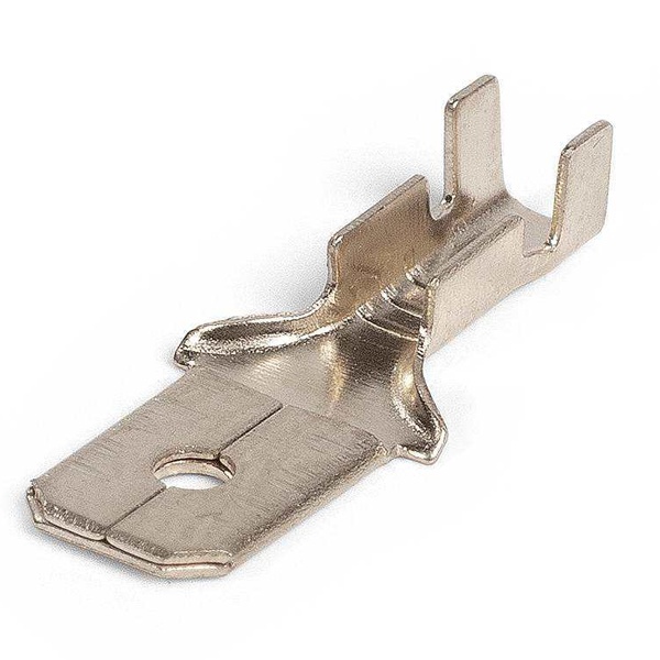 Разъем плоский КВТ неизолированный (папа) РП-П(л) 2,5-(6,3) 0,75-2,5 мм2