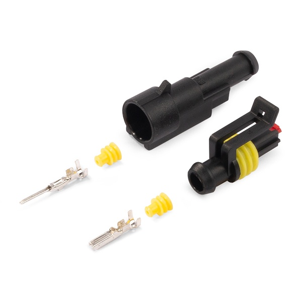 Разъем герметичный КВТ автомобильный РГА-1П 0,5-1,5 мм2