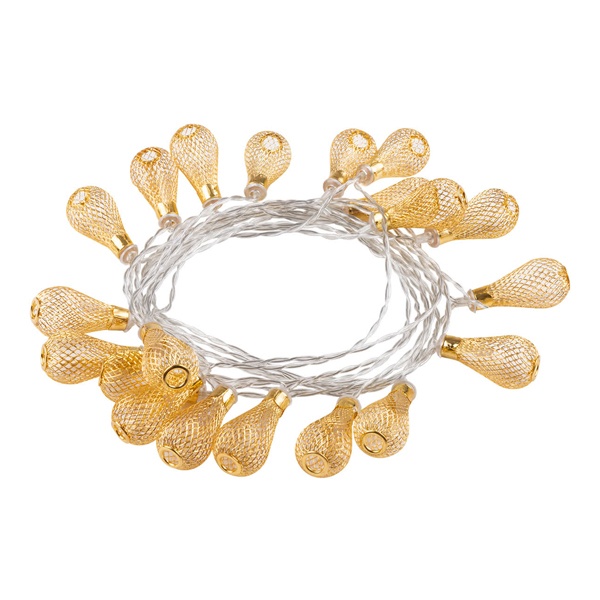 Гирлянда TDM на солнечной батарее ССГ Бусины 4 м, 20 LED желтый IP54