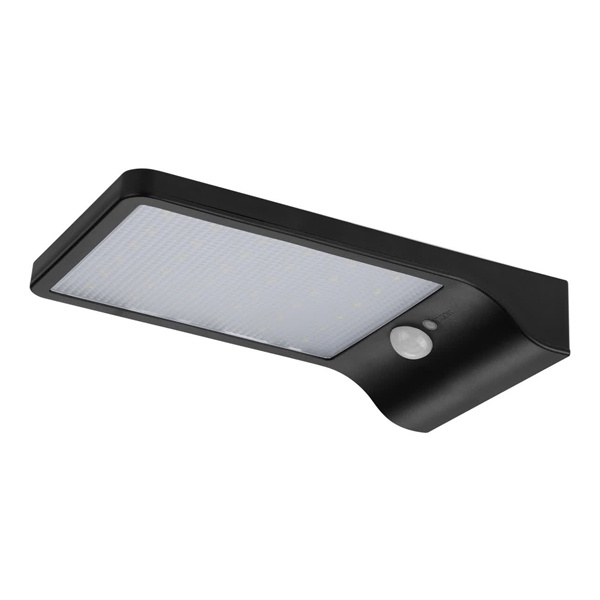 Светильник фасадный TDM Феникс 4 на солнечной батарее 2W IP65 с датчиком движения, черный, пластик