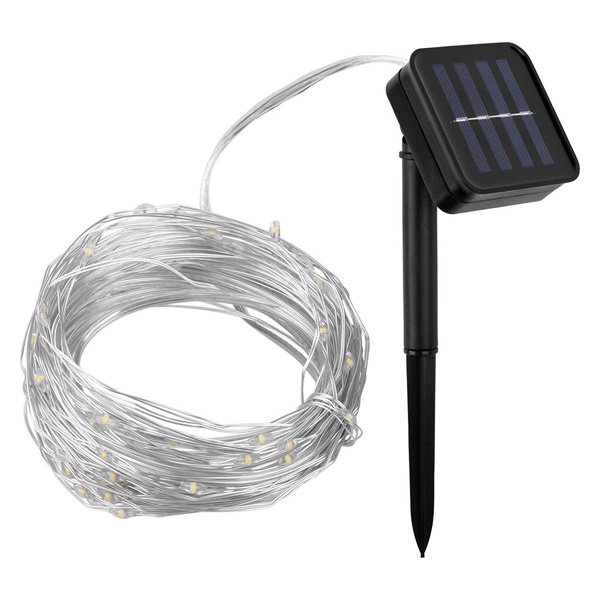 Гирлянда TDM на солнечной батарее CCГ-112 Роса 10 м, 100 LED теплый белый IP54
