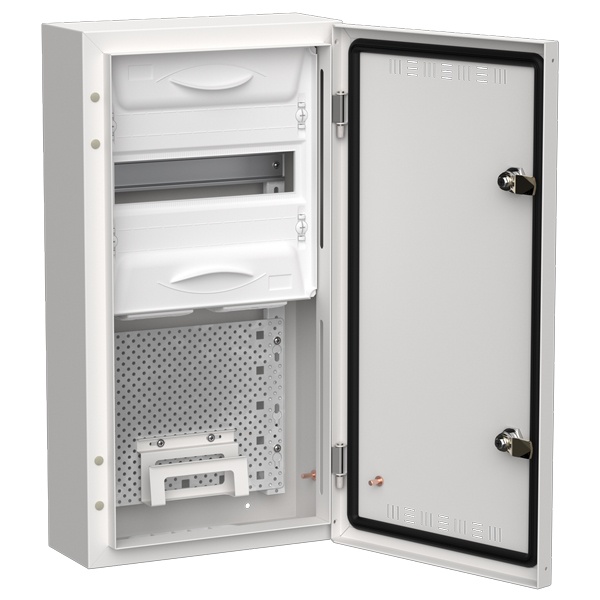 Щит мультимедийный комбинированный накладной ИЭК TITAN 5 ЩРн-12 (1х36) 585х310х140мм IP30 белый