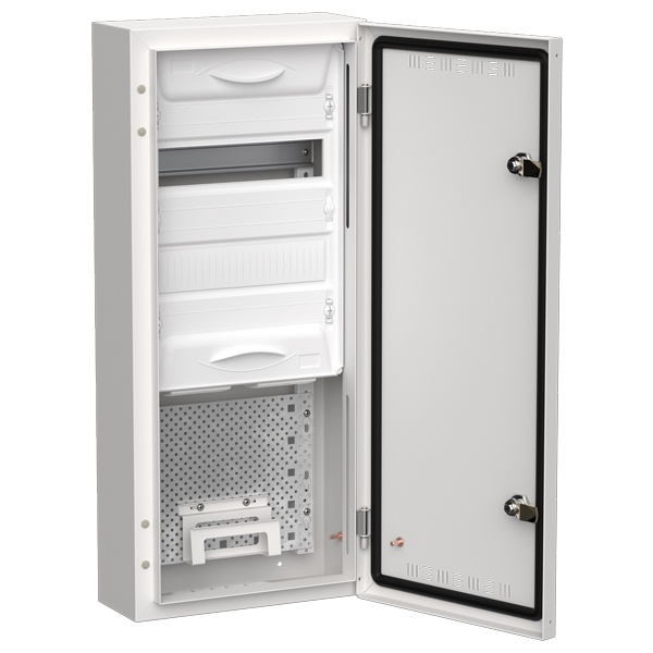 Щит мультимедийный комбинированный накладной ИЭК TITAN 5 ЩРн-24 (1х48) 710х310х140мм IP30 белый