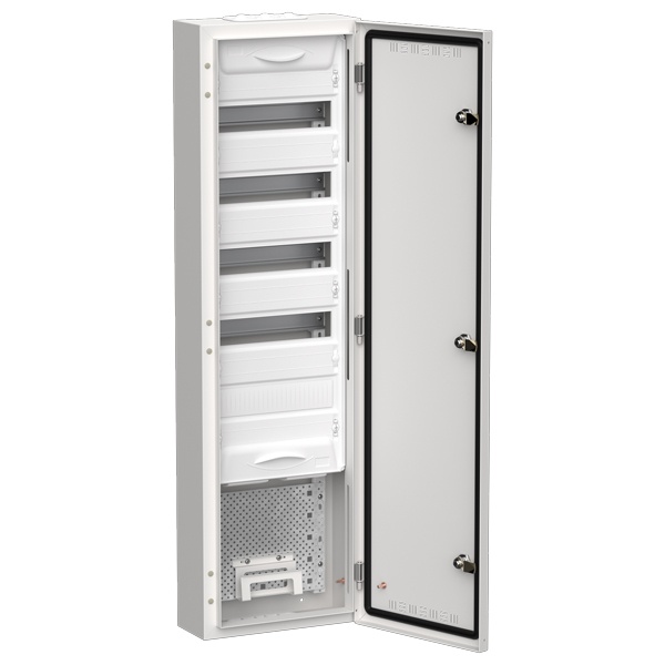 Щит мультимедийный комбинированный накладной ИЭК TITAN 5 ЩРн-60 (1х84) 1085х310х140мм IP30 белый