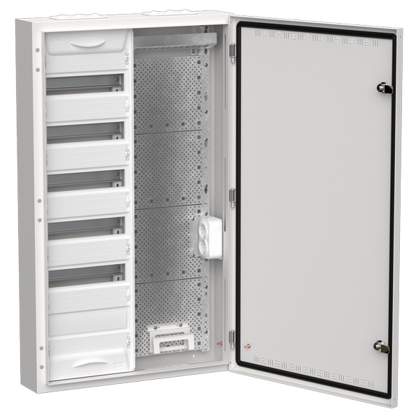 Щит мультимедийный комбинированный накладной ИЭК TITAN 5 ЩРн-72 (2х72) 960х570х140мм IP30 белый