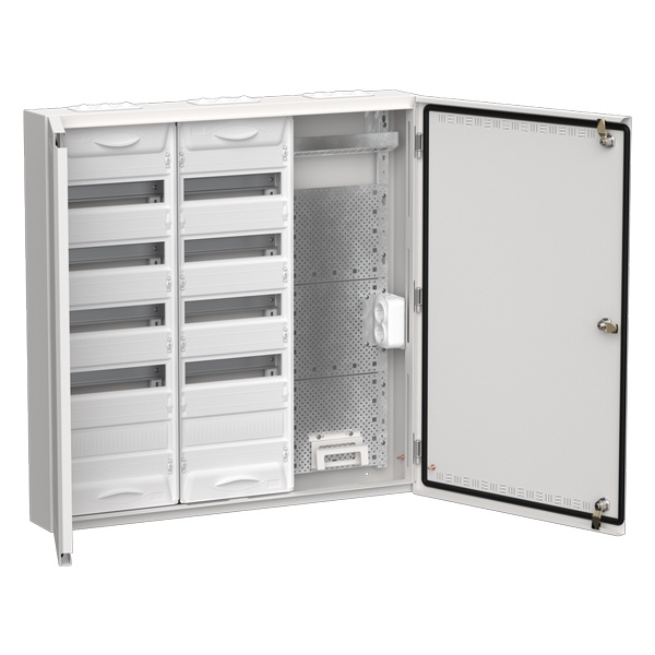 Щит мультимедийный комбинированный накладной ИЭК TITAN 5 ЩРн-120 (3х60) 835х830х140мм IP30 белый