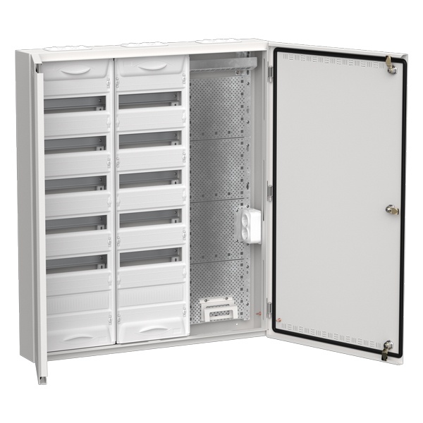 Щит мультимедийный комбинированный накладной ИЭК TITAN 5 ЩРн-144 (3х72) 960х830х140мм IP30 белый