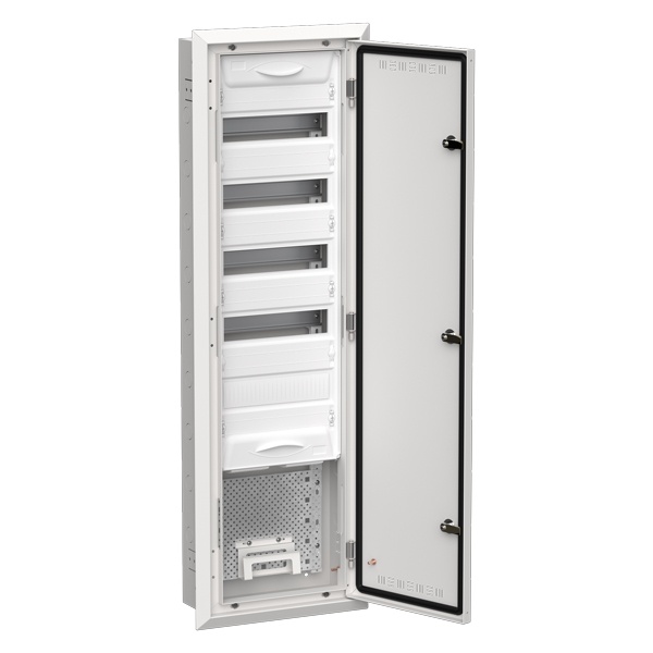 Щит мультимедийный комбинированный встраиваемый ИЭК TITAN 5 ЩРв-60 (1х84) 1130х365х130мм IP30 белый