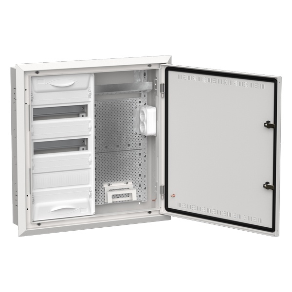 Щит мультимедийный комбинированный встраиваемый ИЭК TITAN 5 ЩРв-36 (2х36) 630х625х130мм IP30 белый