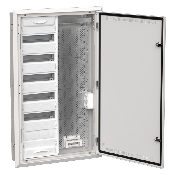 Щит мультимедийный комбинированный встраиваемый ИЭК TITAN 5 ЩРв-72 (2х72) 1005х625х130мм IP30 белый