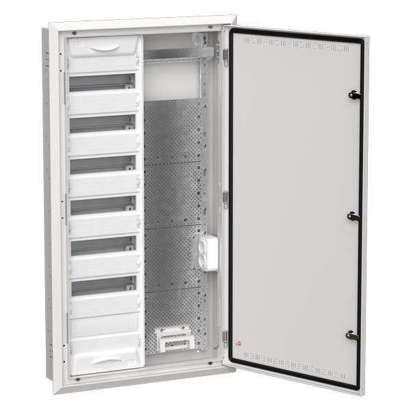 Щит мультимедийный комбинированный встраиваемый ИЭК TITAN 5 ЩРв-84 (2х84) 1130х625х130мм IP30 белый