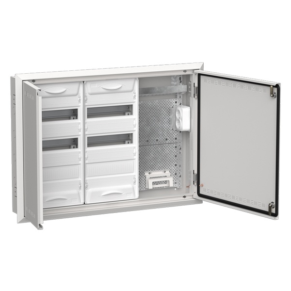 Щит мультимедийный комбинированный встраиваемый ИЭК TITAN 5 ЩРв-72 (3х36) 630х885х130мм IP30 белый