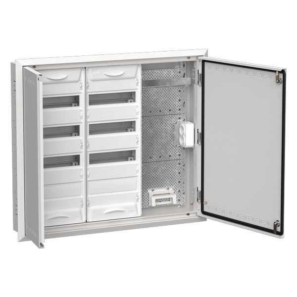 Щит мультимедийный комбинированный встраиваемый ИЭК TITAN 5 ЩРв-96 (3х48) 755х885х130мм IP30 белый