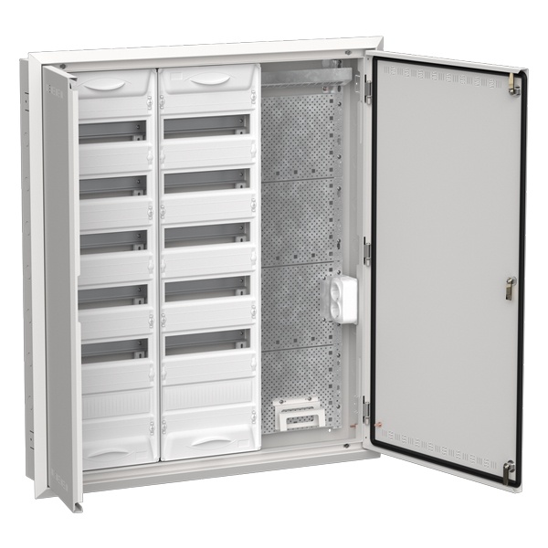 Щит мультимедийный комбинированный встраиваемый ИЭК TITAN 5 ЩРв-144 (3х72) 1005х885х130мм IP30 белый