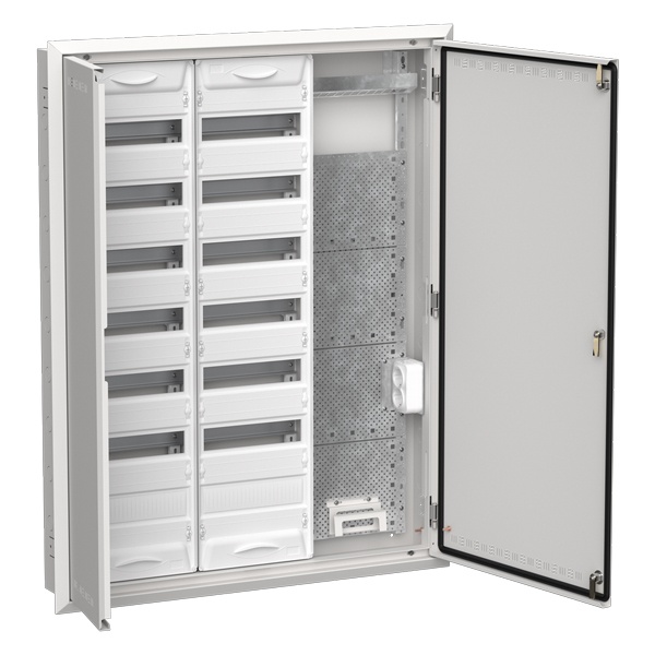 Щит мультимедийный комбинированный встраиваемый ИЭК TITAN 5 ЩРв-168 (3х84) 1130х885х130мм IP30 белый