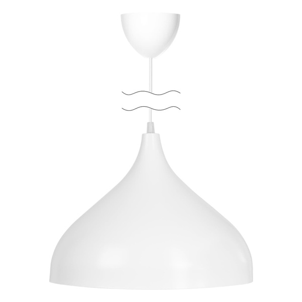 Светильник подвесной TDM НСБ 3526/1 Steel 40 Вт Е14 белый, шнур белый