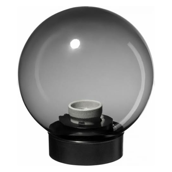 Светильник TDM НТУ 03- 60-202 шар d200 мм IP54 (дымчатый ПММА, основание плоское ПК, Е27)