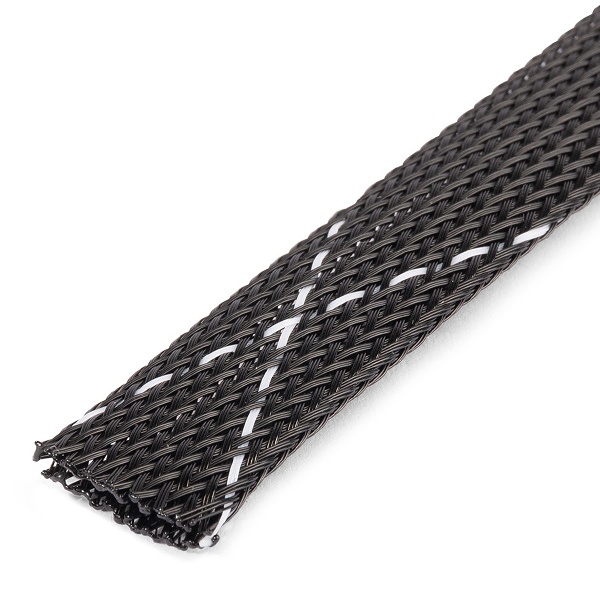 Оплетка кабельная из полиэстера Fortisflex XP-50 диаметр охвата 40-80 мм черно-белая