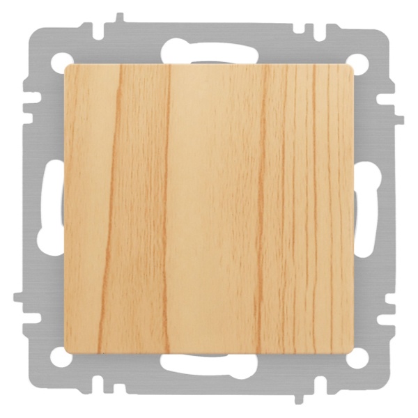 Выключатель одноклавишный Intro Accent 10А-250В IP20 сосна 6-101-11