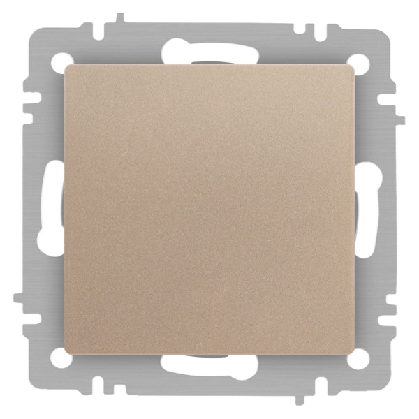 Переключатель перекрёстный Intro Accent10А-250В IP20 шампань 6-108-04