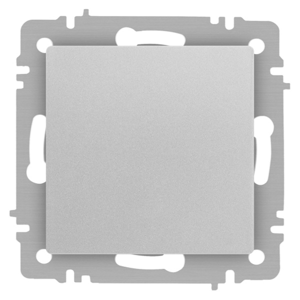 Переключатель одноклавишный Intro Accent 10А-250В IP20 алюминий 6-103-03