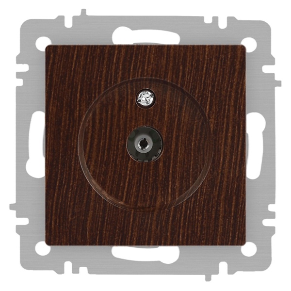 Розетка TV Intro Accent одиночная IP20 венге 6-301-10