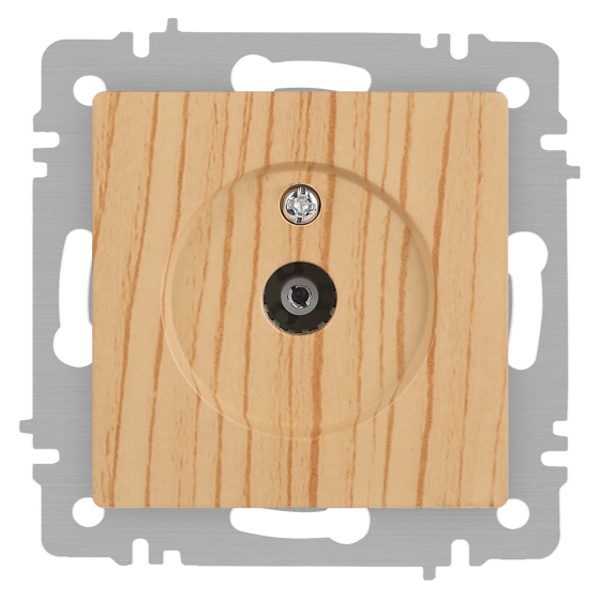 Розетка TV Intro Accent одиночная IP20 сосна 6-301-11