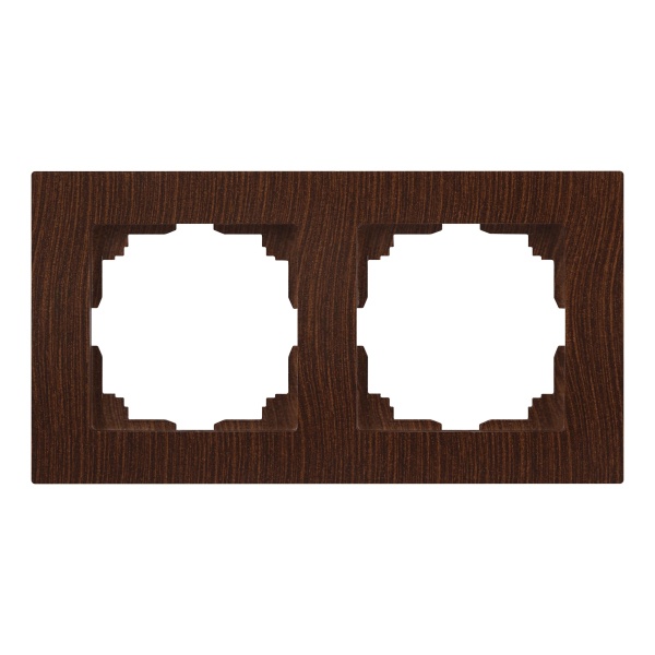 Рамка на 2 поста Intro Accent венге 6-502-10