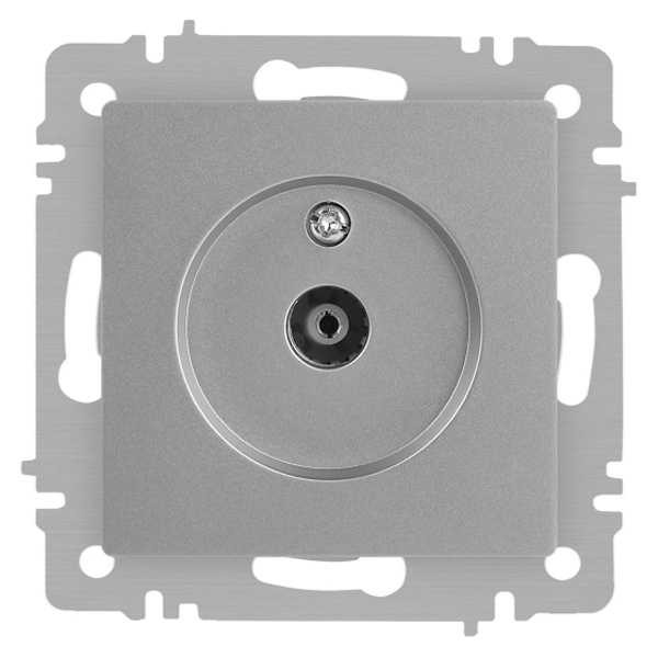 Розетка TV Intro Accent одиночная IP20 алюминий 6-301-03