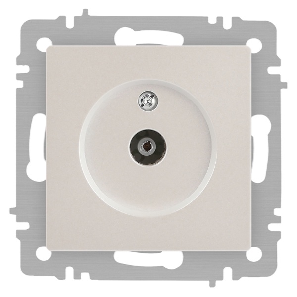 Розетка TV Intro Accent одиночная IP20 перламутр 6-301-06