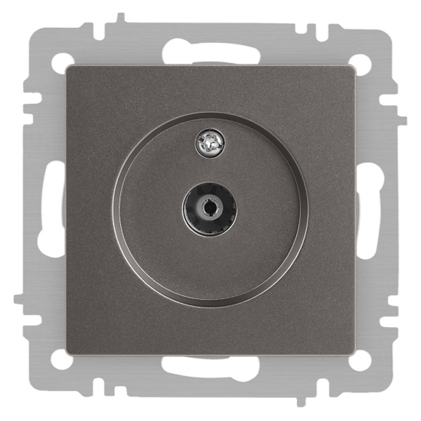 Розетка TV Intro Accent одиночная IP20 титан 6-301-09