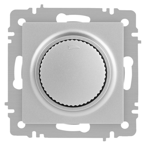 Светорегулятор Intro 600Вт поворотный 230В IP20 алюминий 6-401-03