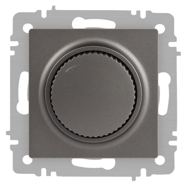 Светорегулятор Intro 600Вт поворотный 230В IP20 титан 6-401-09