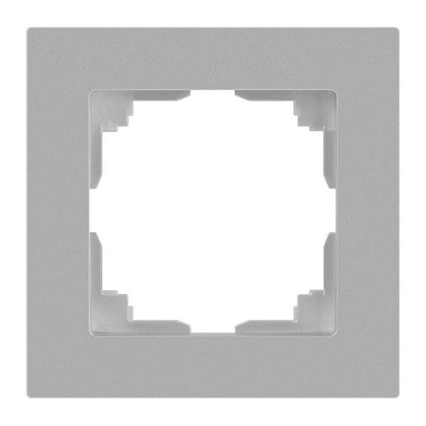 Рамка на 1 пост Intro Accent алюминий 6-501-03