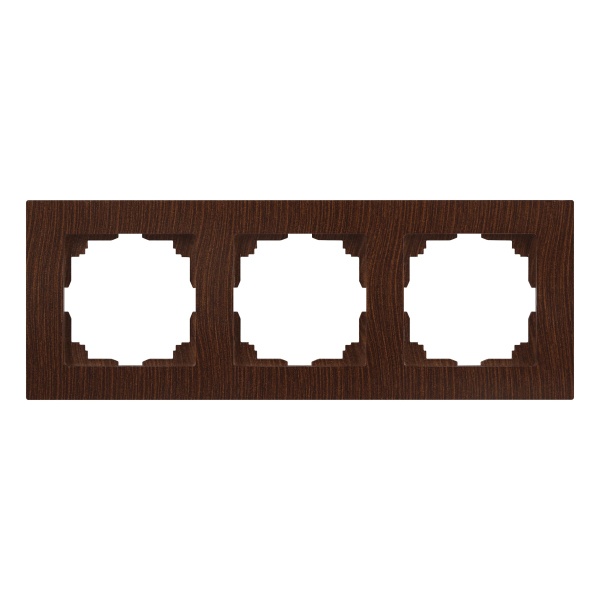 Рамка на 3 поста Intro Accent венге 6-503-10