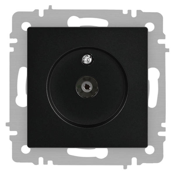 Розетка TV Intro Accent одиночная IP20 антрацит 6-301-05