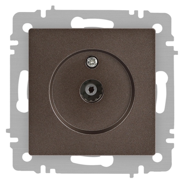 Розетка TV Intro Accent одиночная IP20 бронза 6-301-08