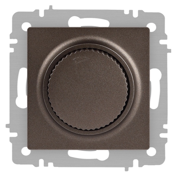 Светорегулятор Intro 600Вт поворотный 230В IP20 бронза 6-401-08