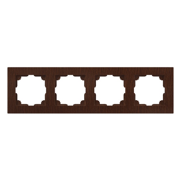 Рамка на 4 поста Intro Accent венге 6-504-10